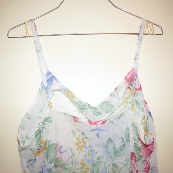 J Collection Sheer Floral Baby Doll Lingerie M - Picture 4 of 5